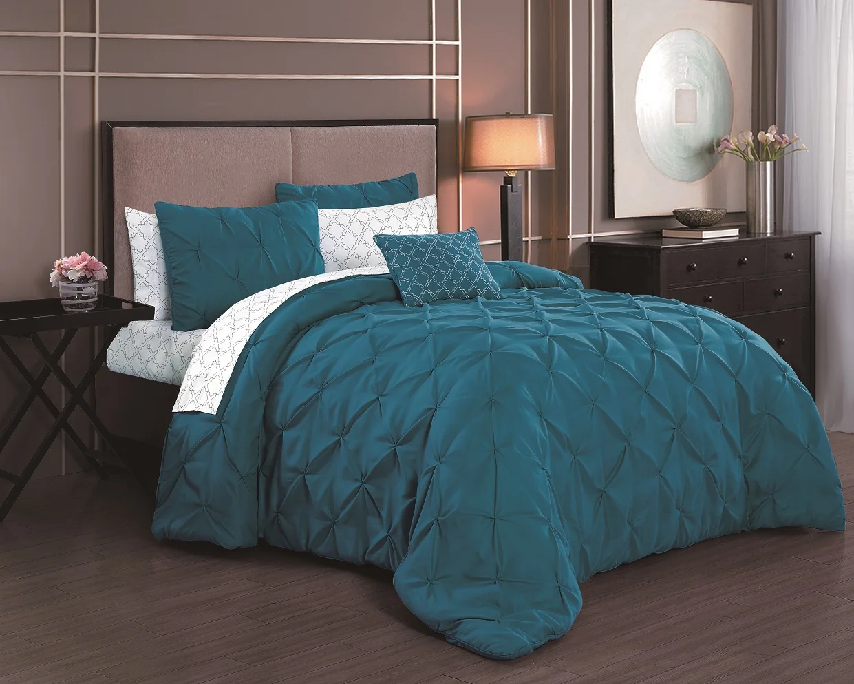  Printed best selling microfiber luxury bedding quilt set