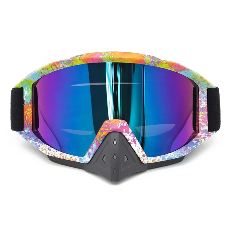 hot sale Motocross Goggles Custom Windproof Googles Moto Mtb Bike Motorcycle Eyewear With Nose Guard