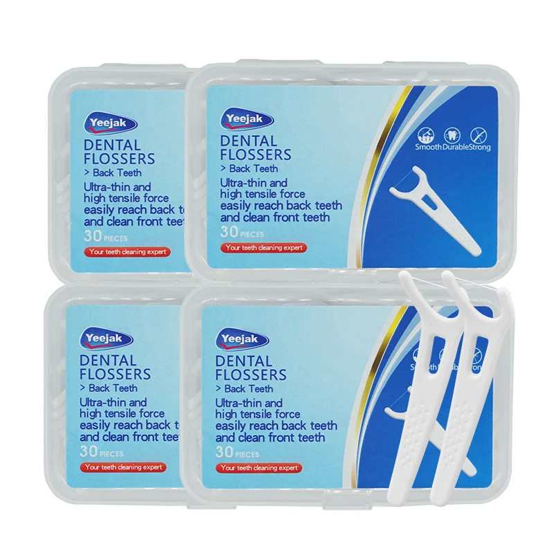Factory Wholesale 120pcs Flosser Pick Back Teeth Ulta Thin shred break resistant Y shape Dental Floss