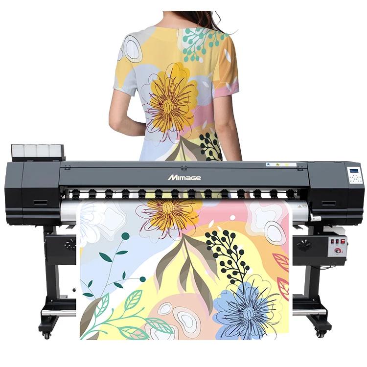 High Speed 1.8m/6ft 4720/3200 printhead sublimation textile fabric printing machine large format printer price