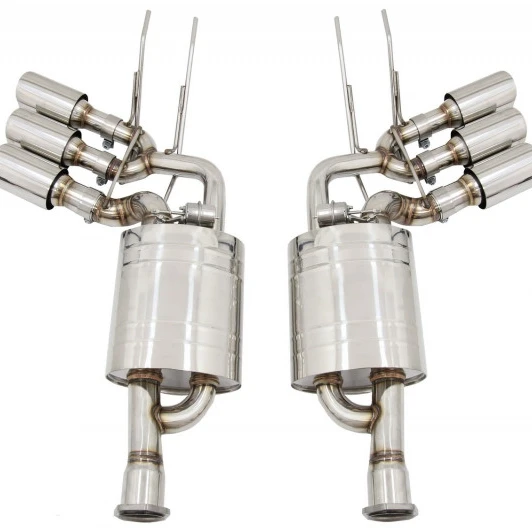 
MAXDO Factory Customized SS304 Car Exhaust Muffler 6 Outlet System Catback With Valve For Mercedes Benz AMG W463 G65/G63 Exhaust 