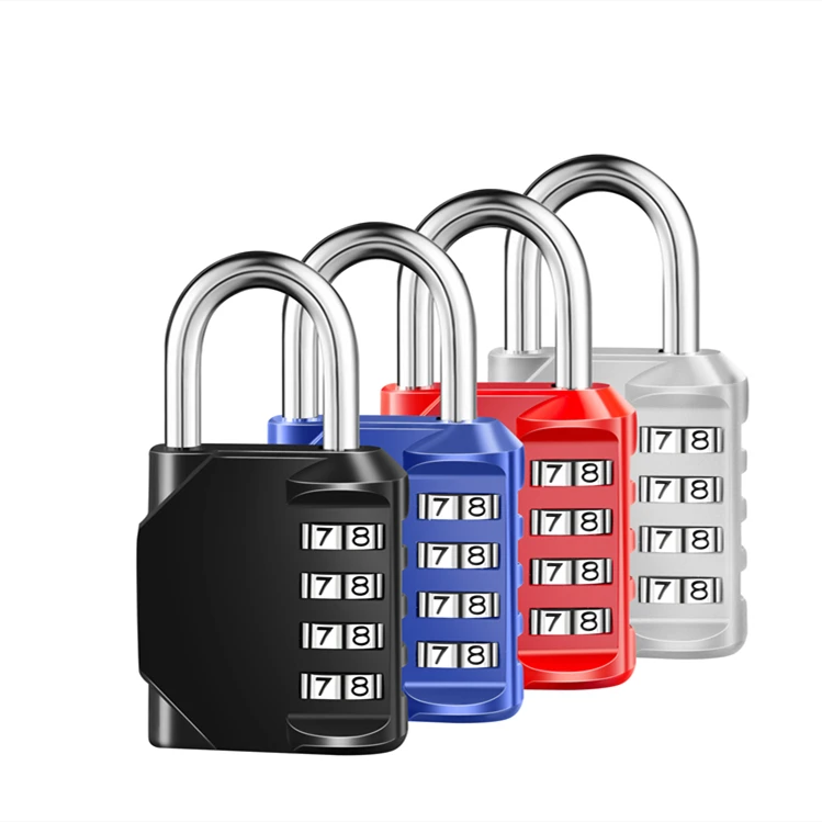 Multicolor 4 Digit Number Password Padlock For suitcase and Travelling bag