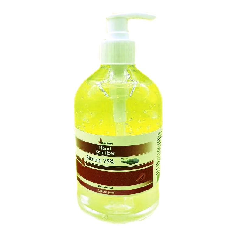 500ML 75% alcohol 99.99% antiseptic gel hand sanitizer with Aloe