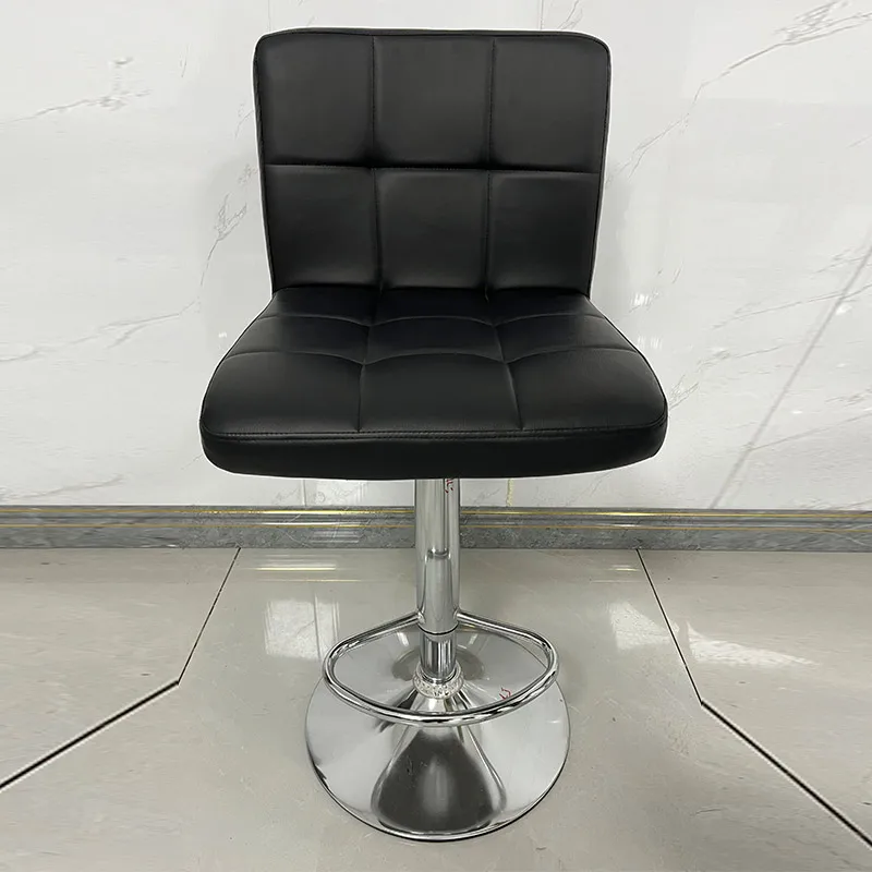 wholesale upholstered black white silver high rotating swivel home breakfast counter restaurant bar chair bar stool for kitchen