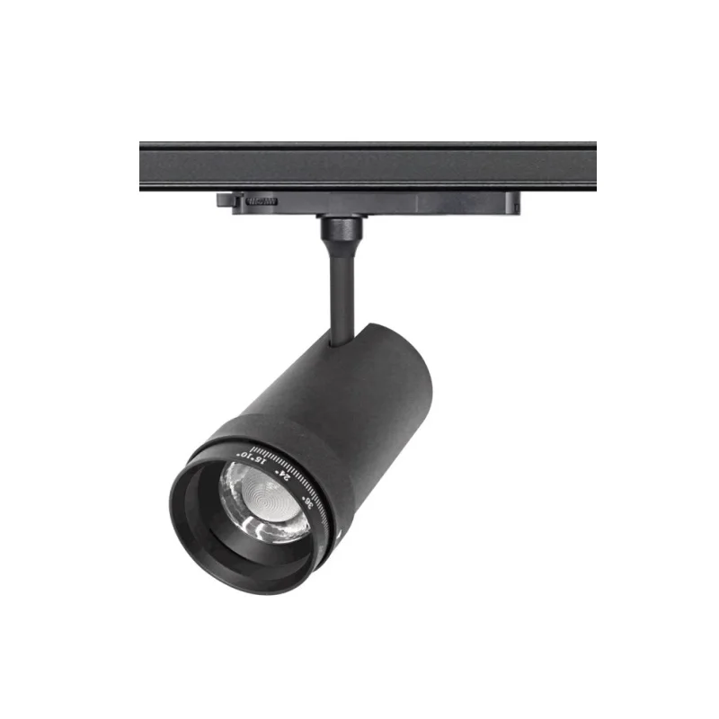 18-45 degree Zoomable track light 3 phase 15W DALI dimmable LED spot light