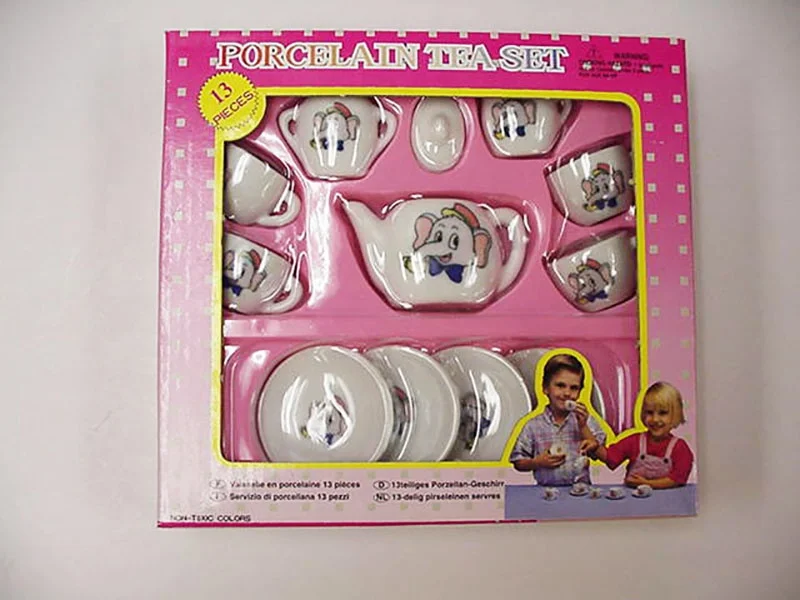 Hot Sell  Funny Children Porcelain Tea Set Toys Gifts Ceramic Mini Tea Set Gift box