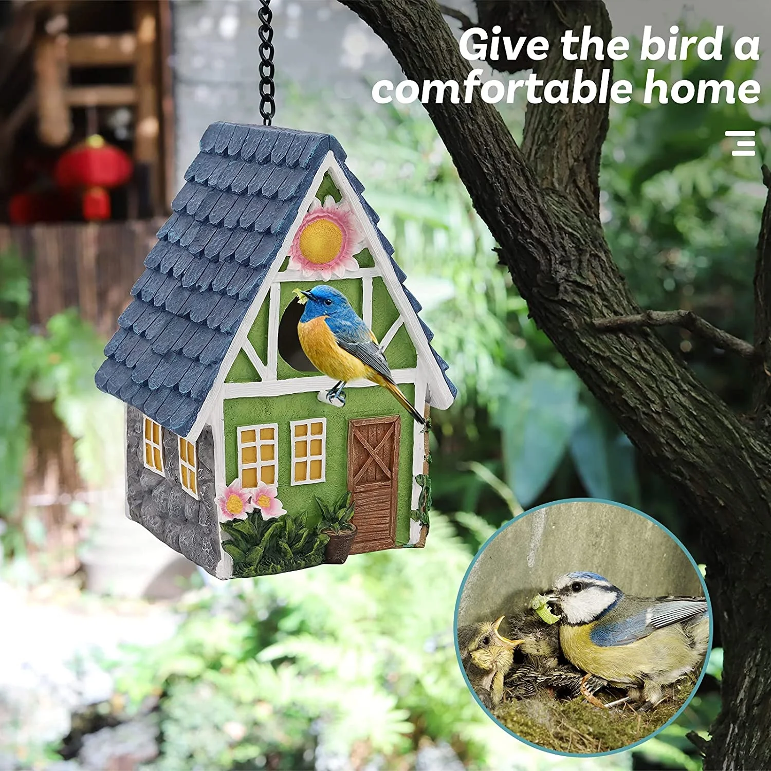 Bird Houses for Outside birdhouses residences Used for Outdoor Bluebirds Tits Hummingbirds Swallows and Other Bird