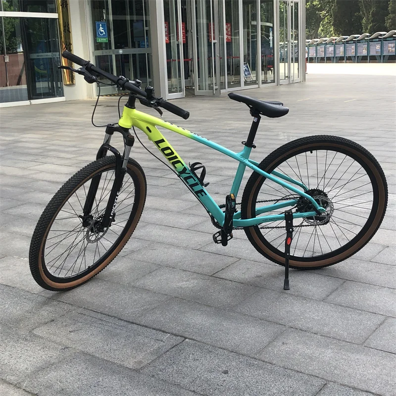 Popular 21 Speed 26 inch Aluminum Alloy Frame Bicycle with Suspension Double Disc Brakes lightweight mountainbike 29 inch mtb