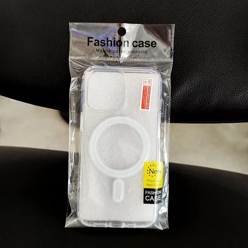 Suitable for iPhone 14 magnetic phone case wholesale Apple 12p acrylic transparent Apple 13 magnetic phone case