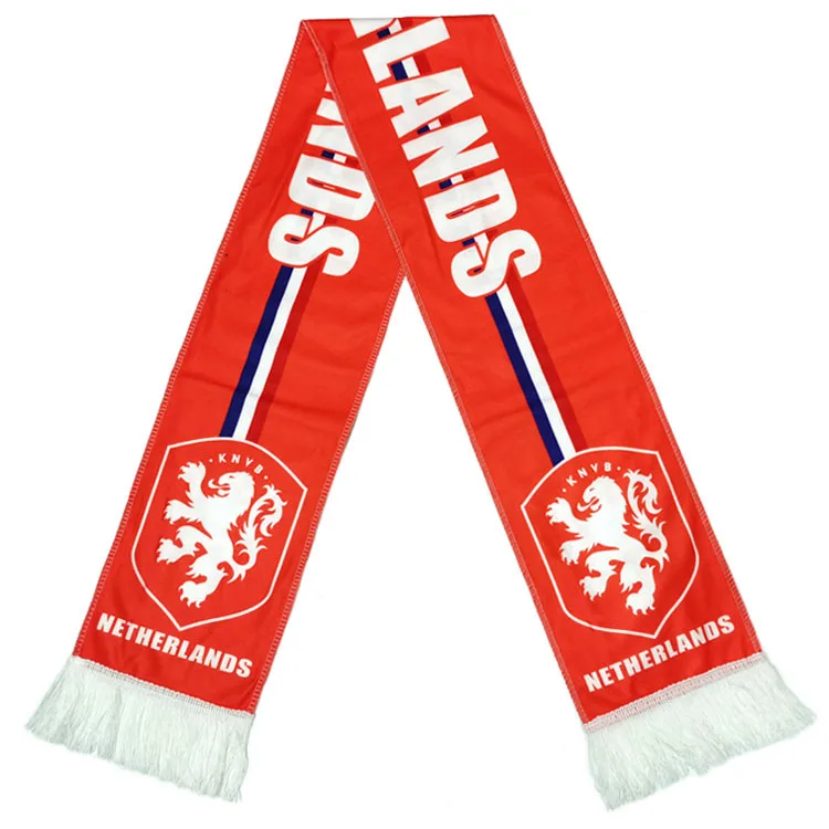 2024 Football Scarf England Brazil France Satin Polyester Digital Printing European Cup Fans Scarf  printed