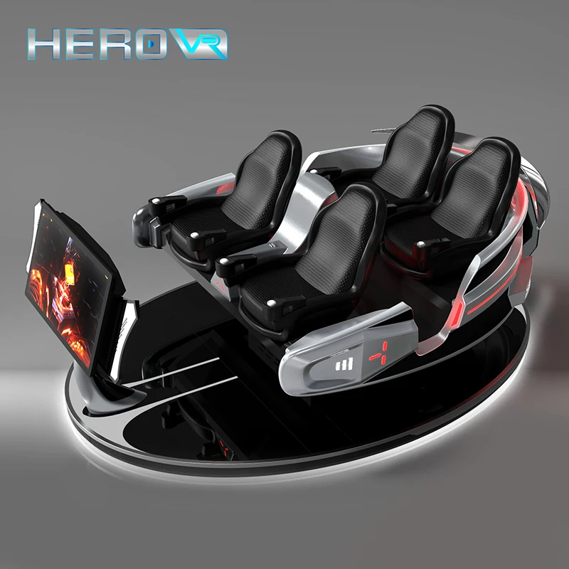 HEROVR Spaceship Smog Flying Adventure Vr Console Arcade Game Machine 4 Seats Vr Cinema