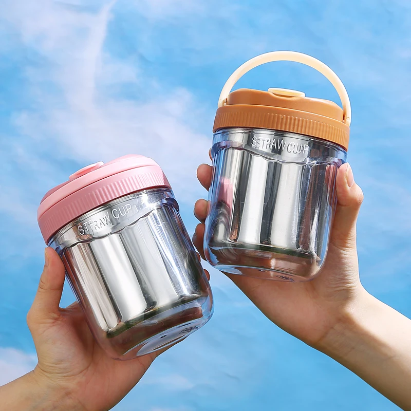 304 stainless steel Working kids bento lunch box Soup Cup thermos for hot food flask container warmer vacuum with straw