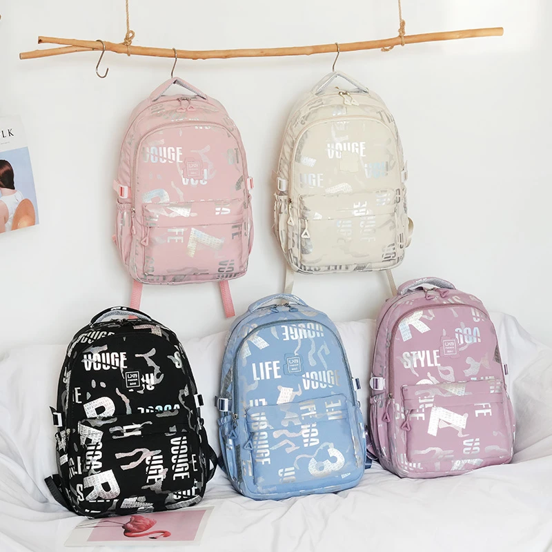 Teenager schoolbag sports travel Outdoor Middle Students college Print Pattern School Backpack