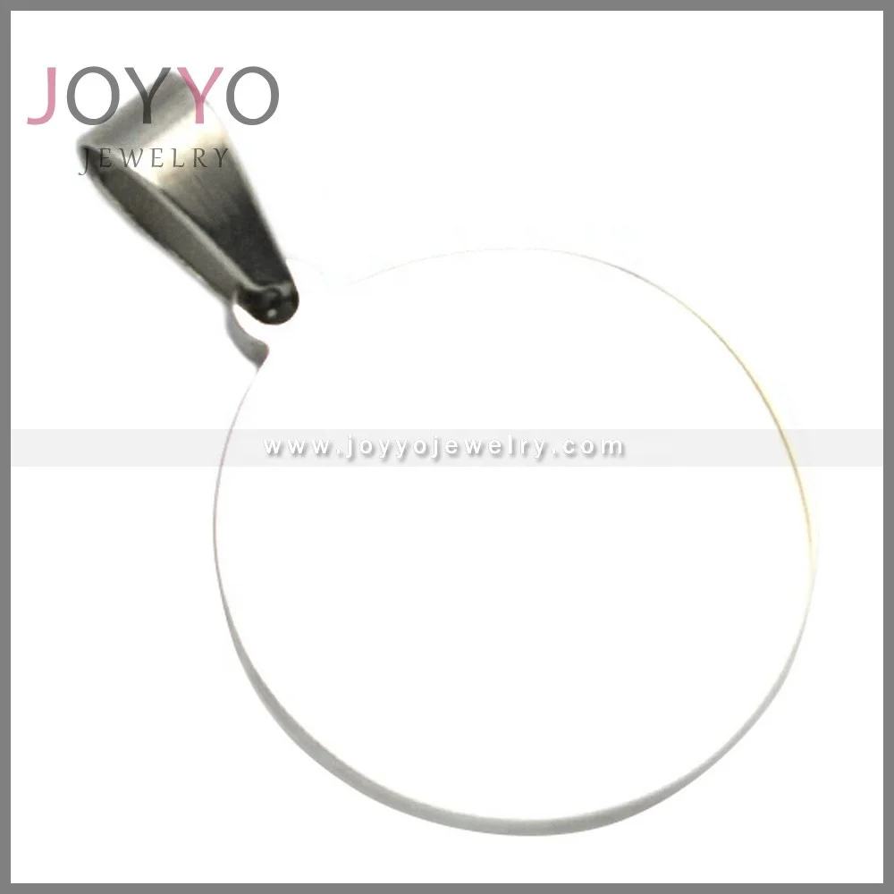 Wholesale 2024 New Personalized 12 Horoscope Virgo Charm Stainless Steel Round Necklace Pendant for Unisex