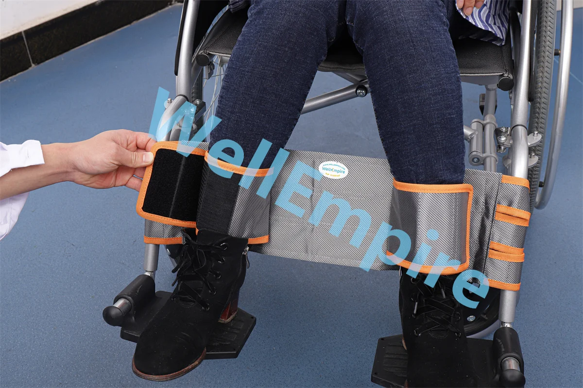 Wheelchair Leg Restraint - Safety Transport Foot Support Belt Straps Adjustable for Elderly & Disabled Accessories
