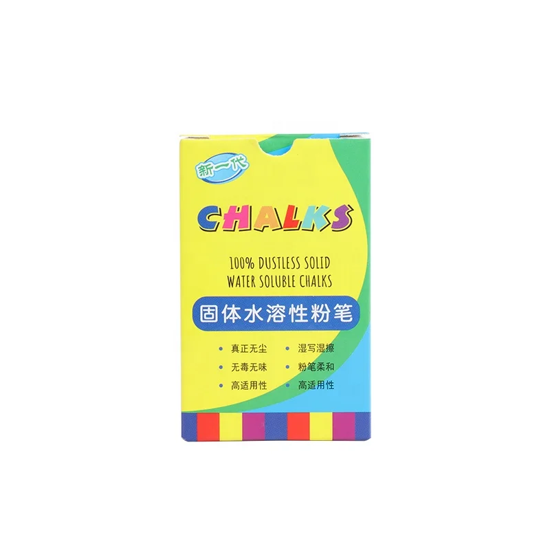 
Colored School Supplies Water Soluble Dustless Chalk For Blackboard 