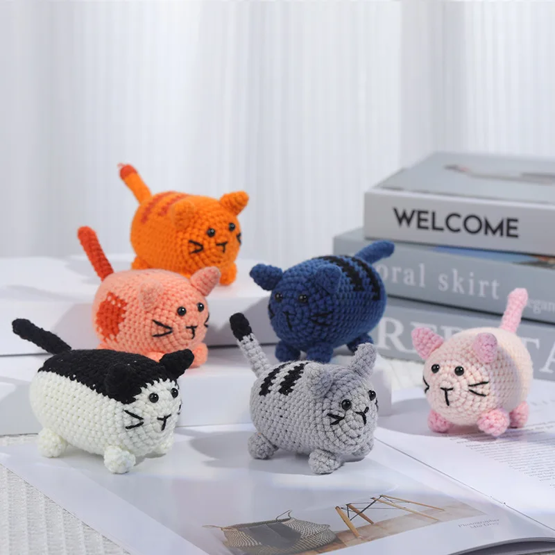 Cat Animals Crochet Starter Kit DIY Craft Knitting Kit Crochet Kits for Adults