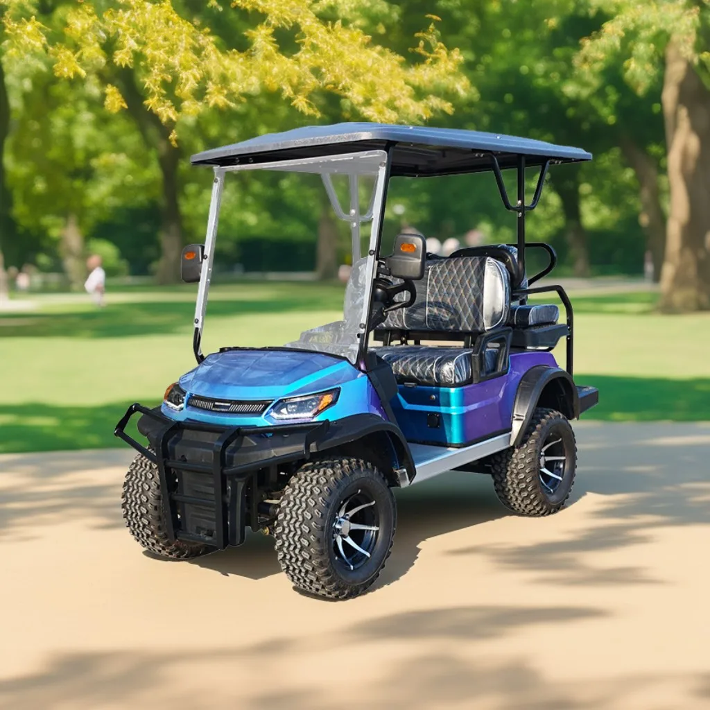 Hot Sale Mini golf cartLVTONG 48V Customized  By Side 4*4 Utv Electric Golf Buggy Cart With Legal Lithium Battery