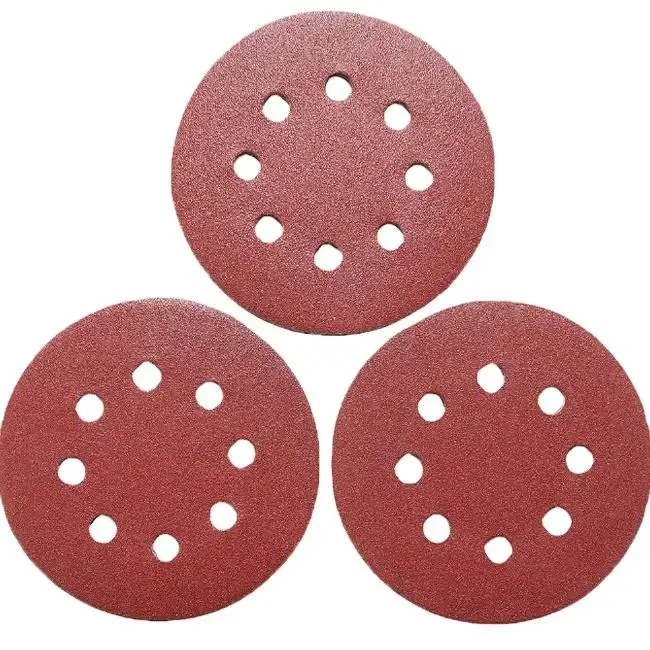 125mm Sanding Discs 8 Hole Hook Loop Sandpaper 40Grit-2000Grit Sanding Paper sanding paper Roll
