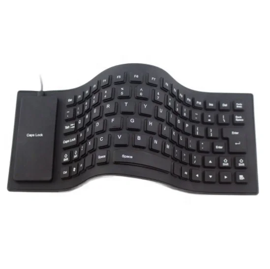 Customized Soft Silicone Rubber Keypad Keyboard Pad Computer Keyboards Flexible Foldable Non slip Rubber Strip parts