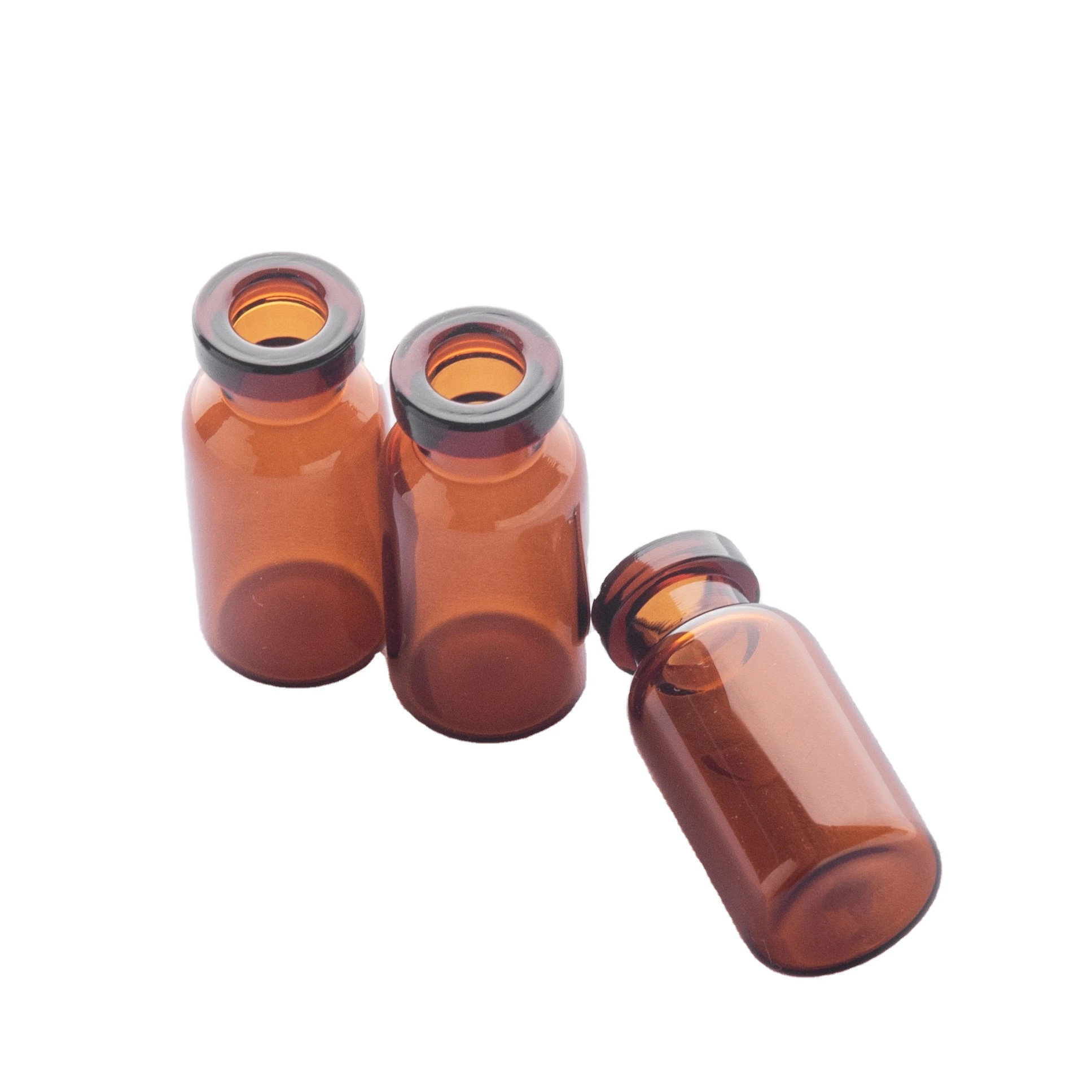 Supplier Us Type C Groove Customized Round 20 ml Neutral Boron Glass Injection Containers