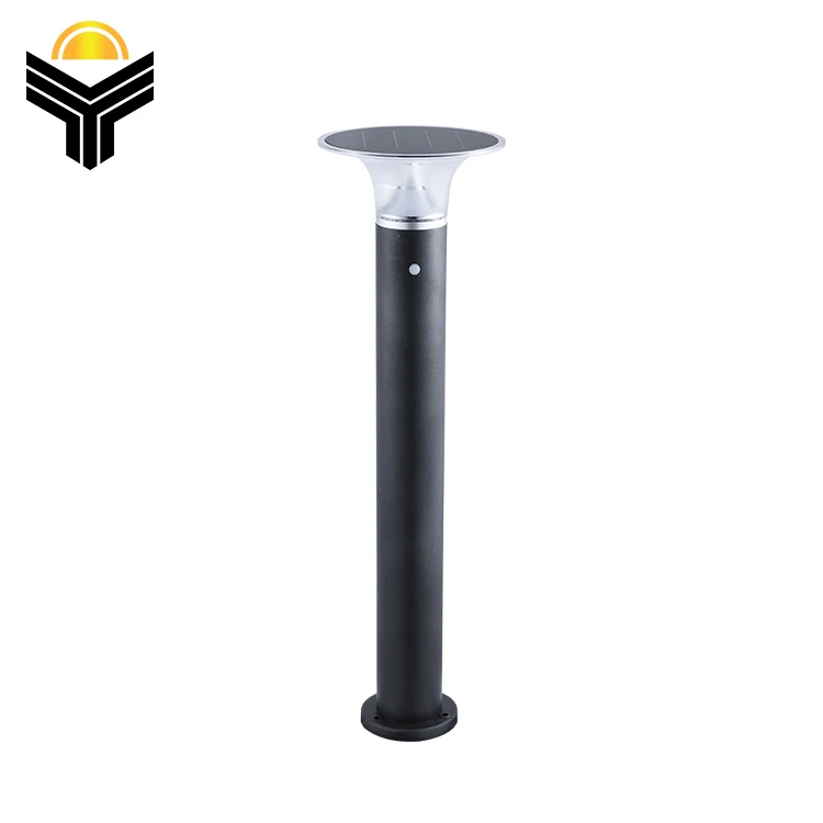 High Powered Pathway Garden Bollard Pillar Outdoor Waterproof 3W Solar Led Lawn Light