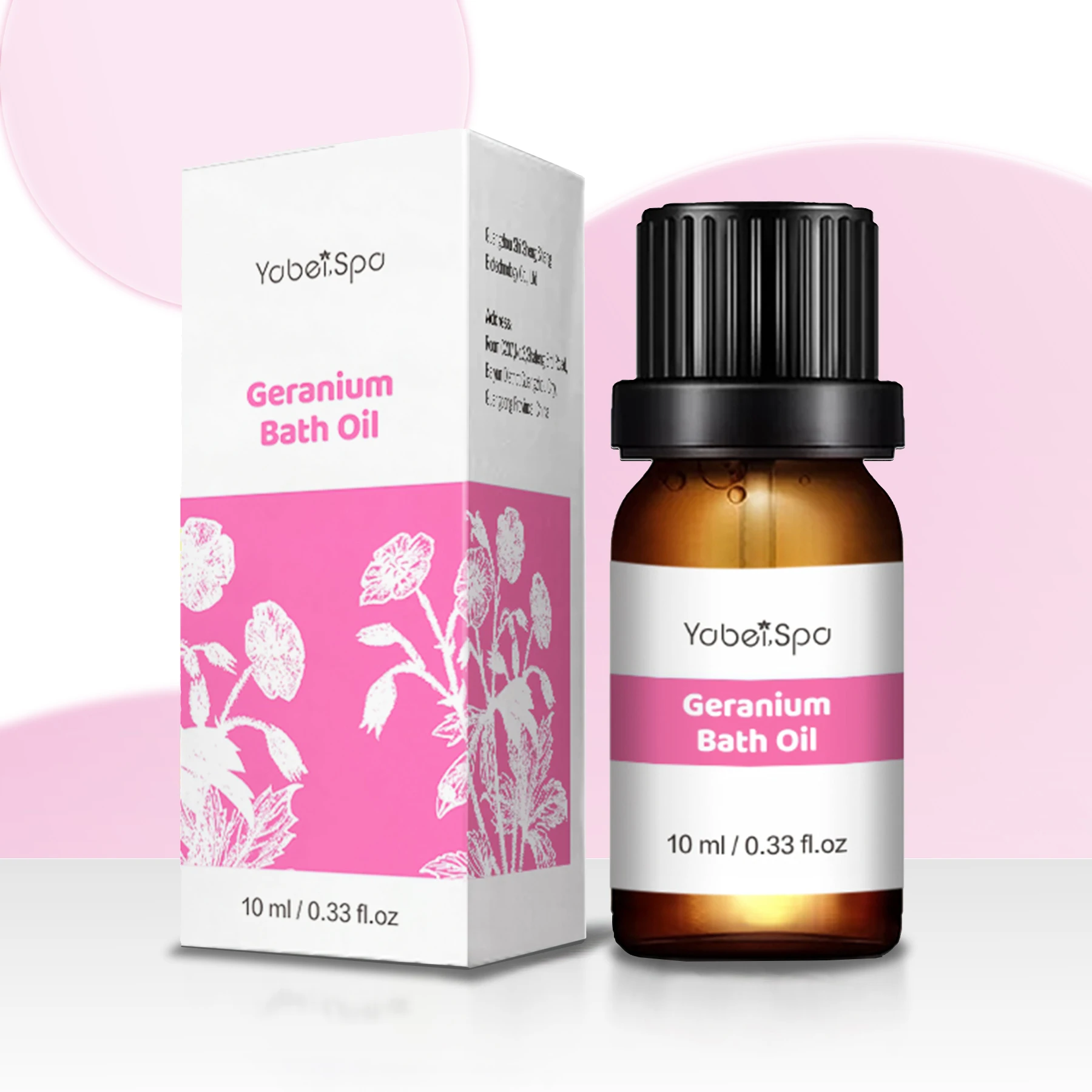 2021 Newest popular geranium bath oil 10ml private label oil for skin long lasting bath oil