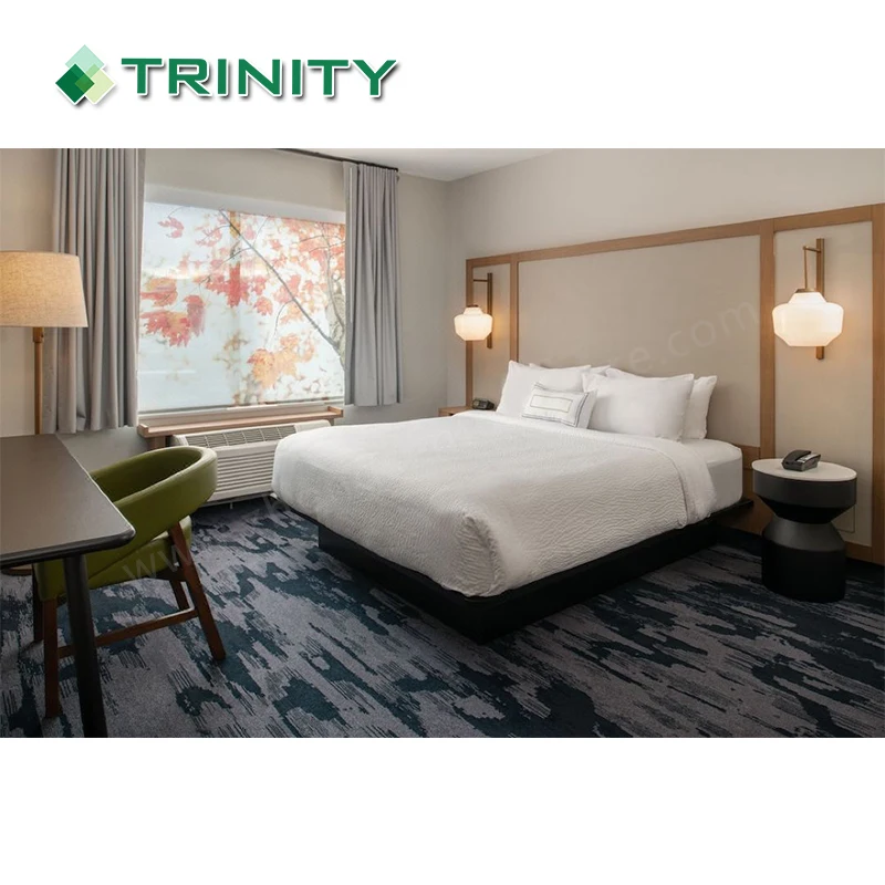 3 звезды, бюджетная цепочка, проект гостиничных номеров, Fairfield Inn & Suites, мебель для спальни отеля