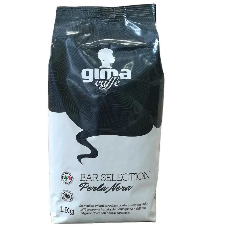 
Gima кофейный перла НЕРА-90% Арабика цельных кофейных зерен смесь жареных для гурманов в итальянском стиле из Рима 