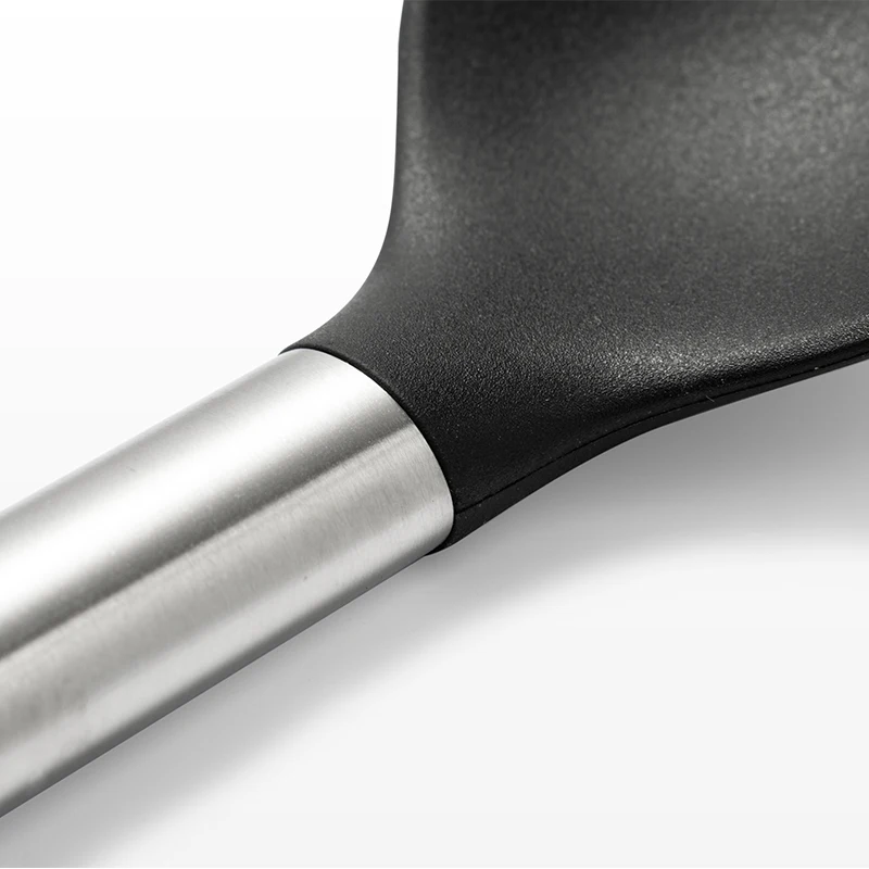 Heat resistant non-stick beech wood kitchen utensil set wooden handle silicone kitchen utensil set cooking tools stainless steel