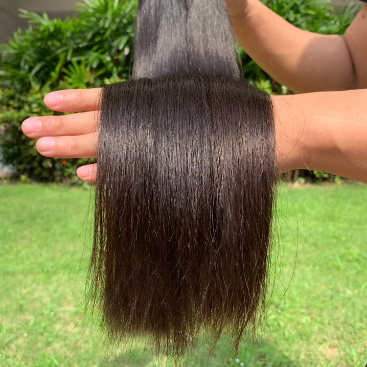 Необработанные прямые вьетнамские волосы Aliexpress, влажные и волнистые человеческие волосы с передним шнурком, прямые человеческие волосы с застежкой