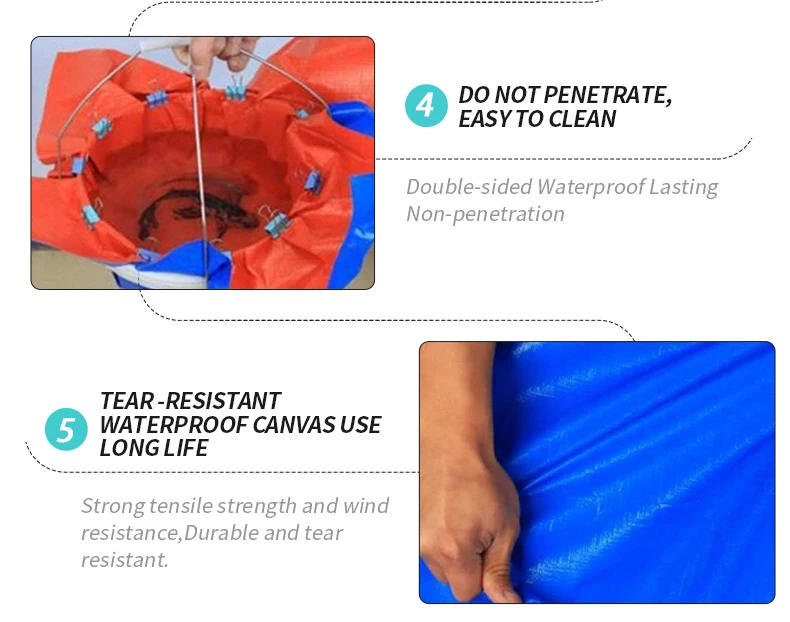 HDPE Woven Fabric Tarpaulin Plastic Sheet LDPE Laminated PE Tarpaulin