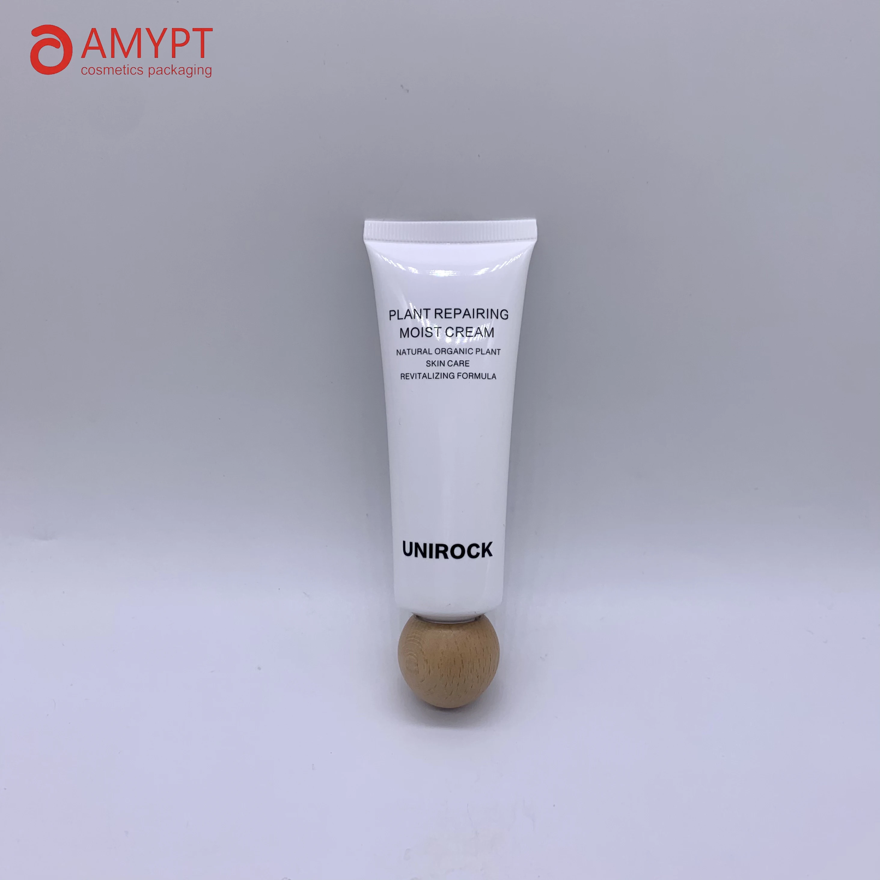 Eco-Friendly Cosmetic Tube with Wood Lid
