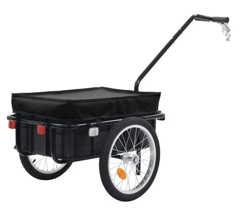 Factory sale Bike Bicycle Cargo Trailer 50kg Transport Carrier Tow Cart