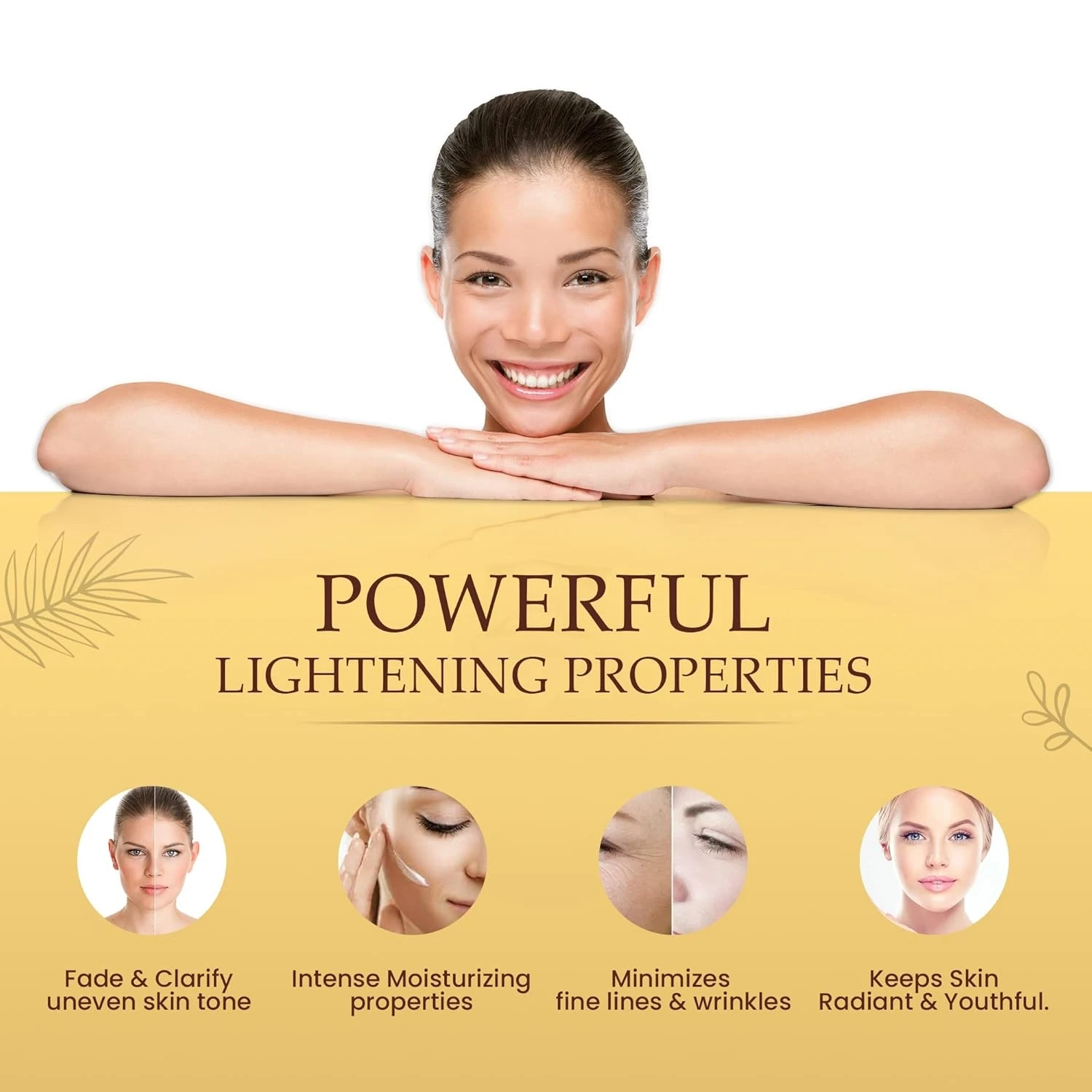 Private Label Natural 100ml Skin Brightening Cream with Argan Oil and Shea Butter for Face, Body, Hands, Elbows, Knuckles