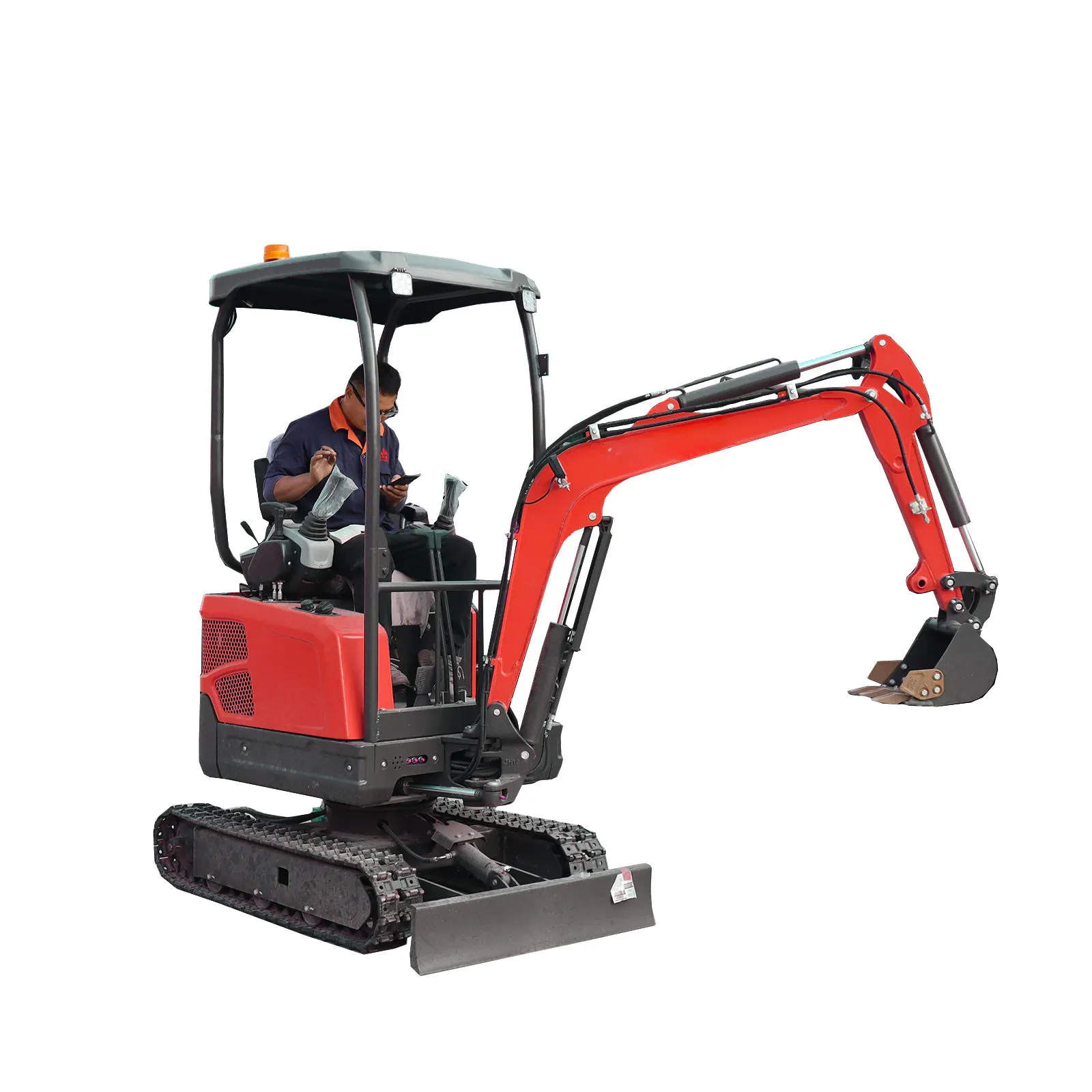Engineering Equipment 1.5 Tons Small Excavator Hydraulic Telescopic Arm