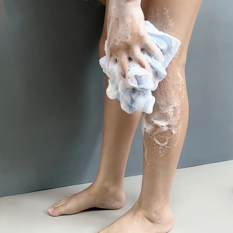 Japanese Bath Wash Scrub Cloth Korean Body Towel Shower Exfoliating Light Back Belt Comprising Nylon Polyester Mesh Sponge