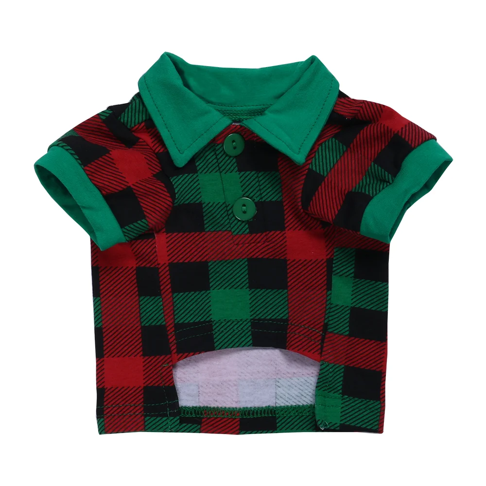 Family matching Christmas wear adult and kids pj red and green plaid cotton winter pajamas