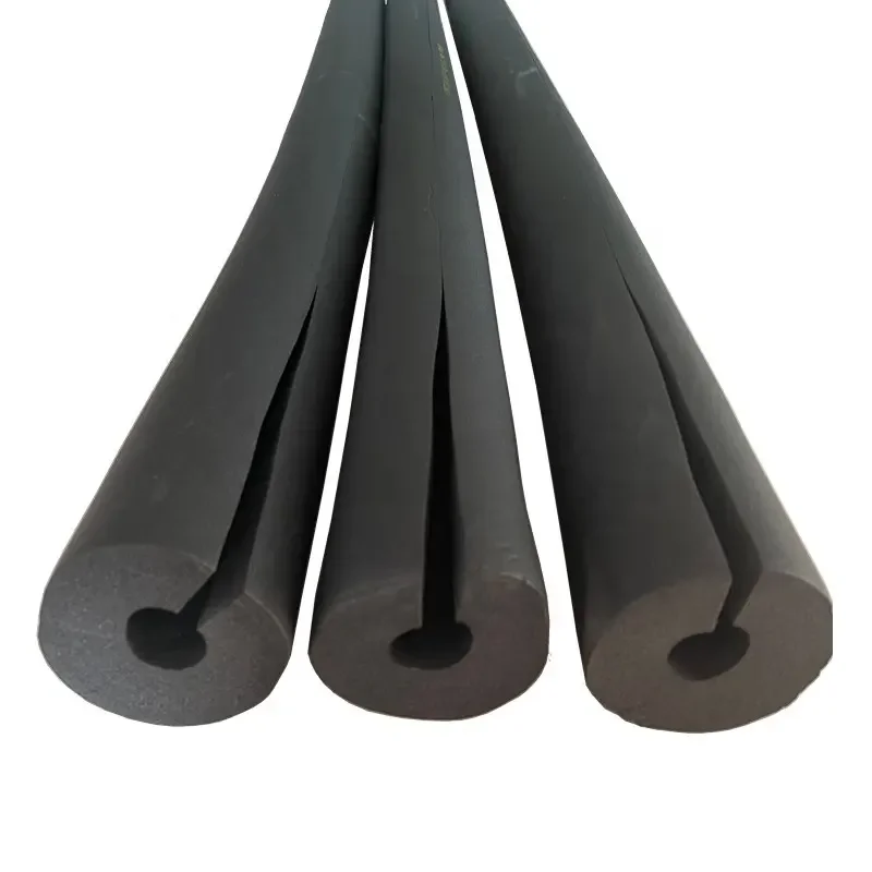 Flexible Elastomeric Closed Cell Tube Rubber Foam Insulation Pipe For Air Conditioning