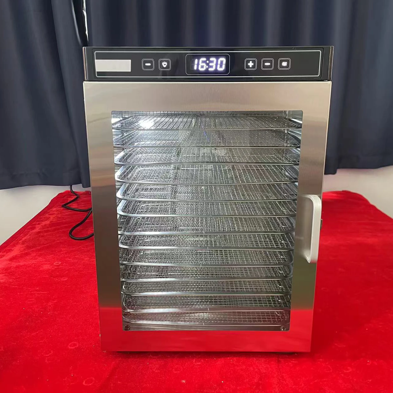 14 trays Commercial food dryer machine fruit and vegetable drying Tobacco spices silkworm rolls dryer home food dehydrator