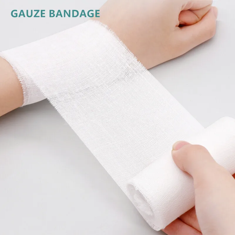 Hynaut 10*600 cm Individual Pack Hydrophilic Surgical Medical Sterile 100% Cotton Absorbent Gauze Bandage Roll