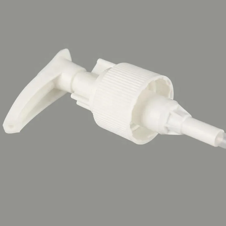 24/410 clip lock ribbed plastic lotion pump for  hand sanitizer bottle