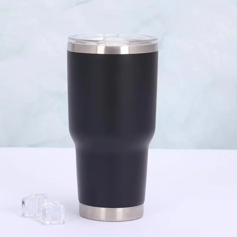 2023 Best Selling Custom Eco Auto Travel Mug Double Wall Vacuum Insulated Thermal Stainless Steel Gift White Sport Metal OEM