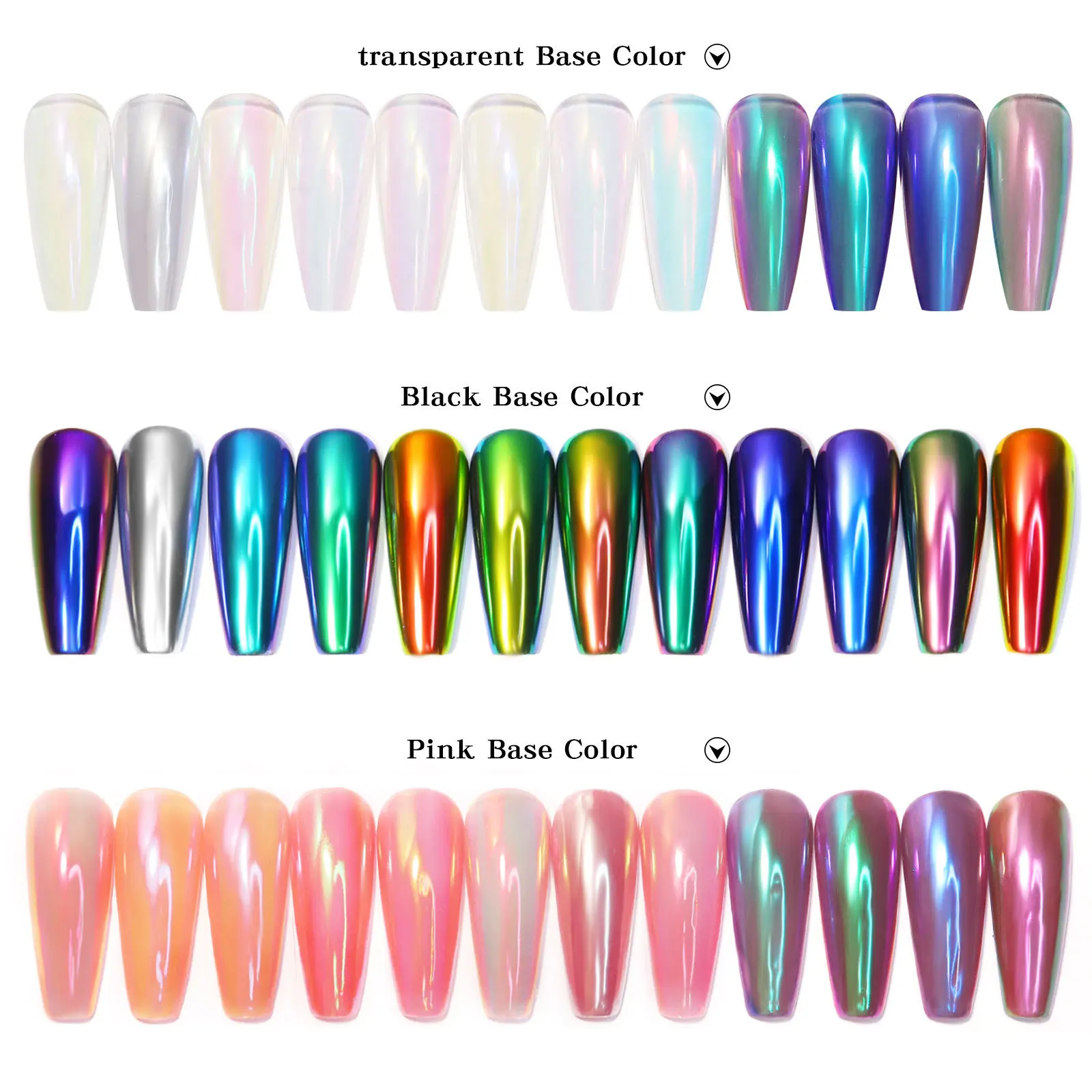 Wholesale Aurora Metallic Chrome Nail Pigment 5ml Magic Mirror Effecting Liquid Chrome Nails