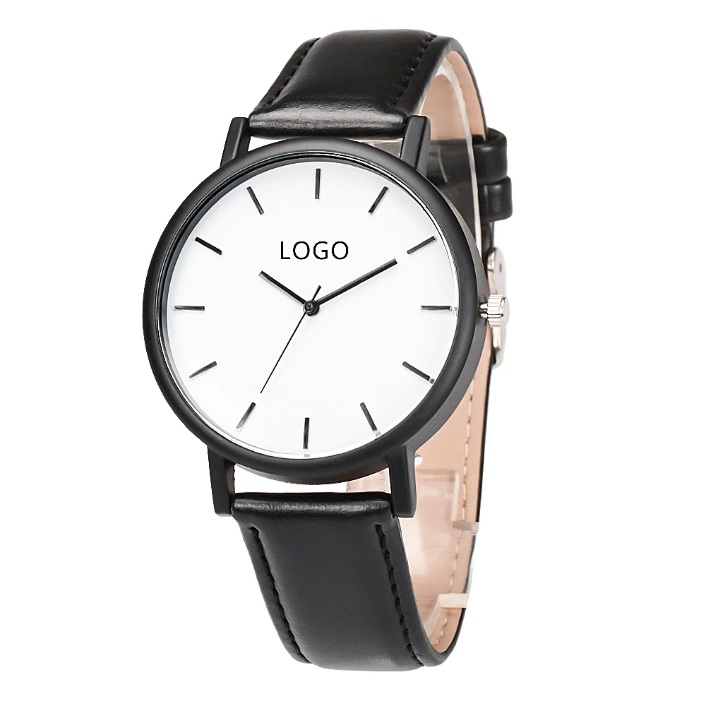 New arrival Genuine Leather Strap Unique Wooden Wrist Watch for men factory price