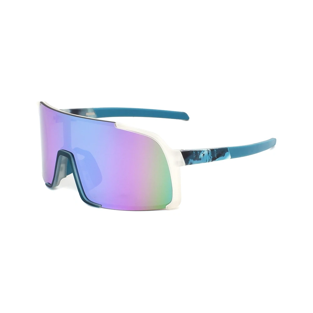 2023 high quality TR90 frame popular large oversized mirror outdoor cycling sport sunglasses for women and men