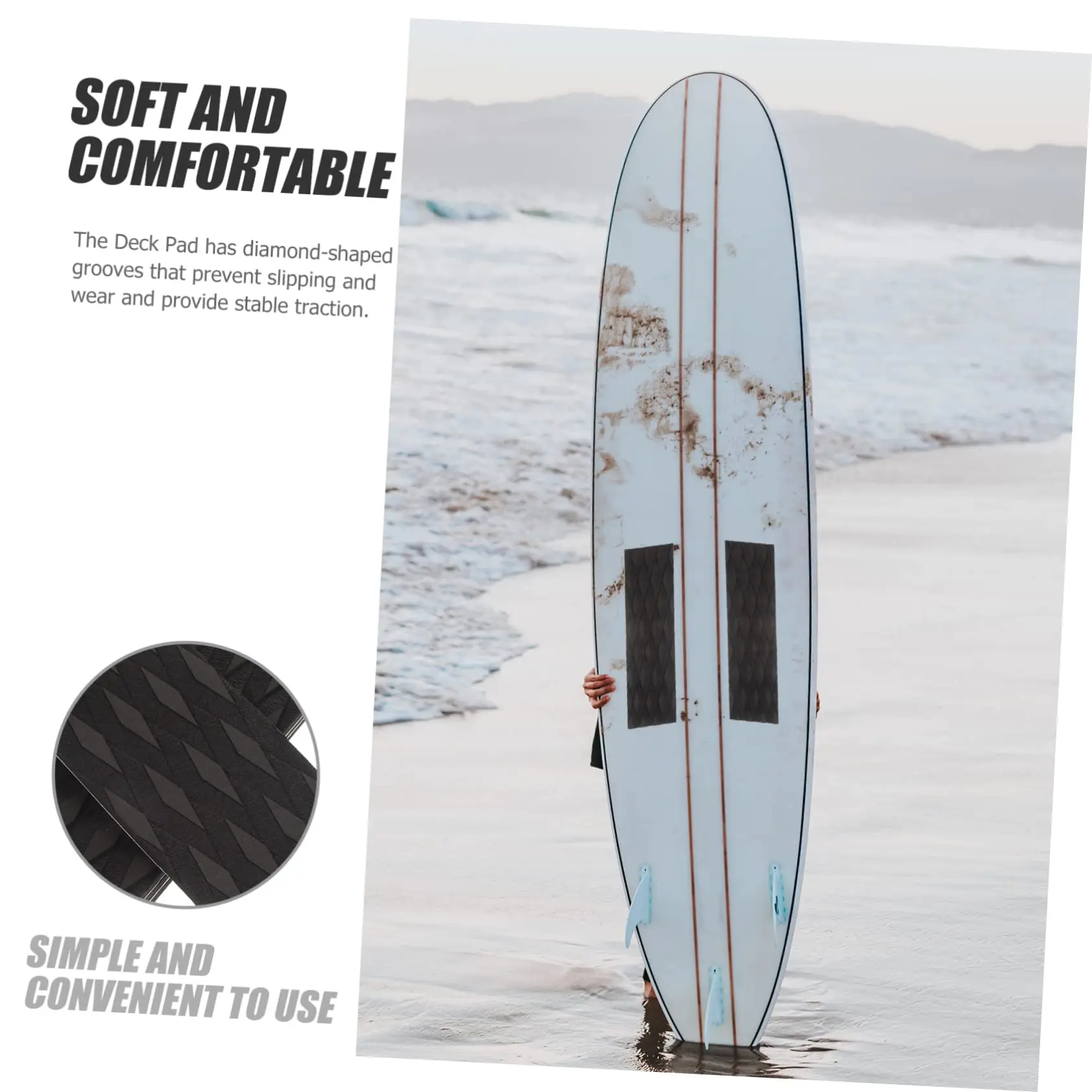 Wholesale Surf Board Traction Pads Windsurfing Deck Pads Surfboard Non-Slip Mat surfboard traction pad