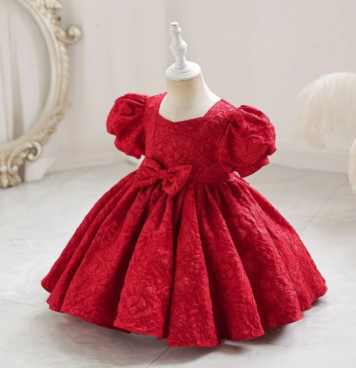 Garment Bubble Sleeve Little Girls Party Dresses Fashion Dresses For  Girls  Baby Girl Princess Party Shaggy Flower child