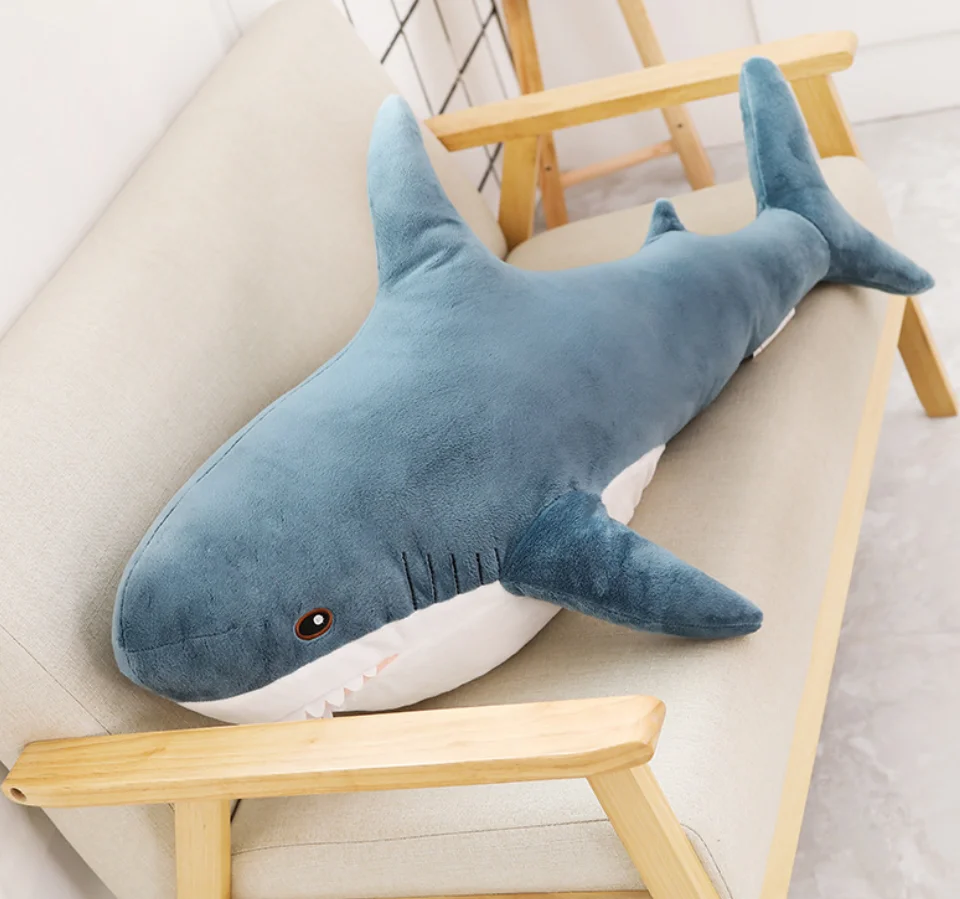 YIWU ALLSHINE Hot Sale 45/80/100CM Big Size Soft Shark Toy