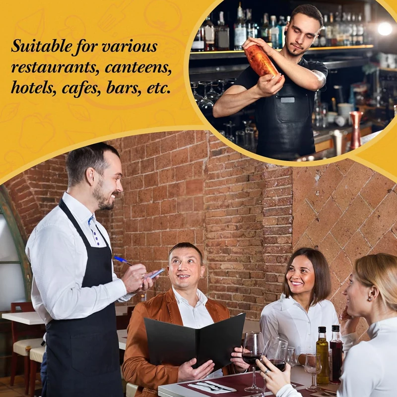 Leather Menu Covers for Restaurant Wedding Elegant Menu Book Folder Wedding Menu Holder Essential Hotel & Restaurant Supplies